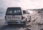 Hilux near Wedge Island