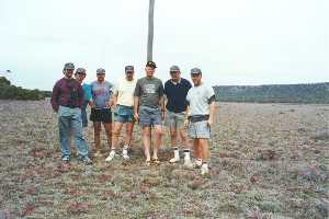 The Magnificent Seven on the Telegraph Line track