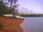 Lunchtime at the side of the Harvey Dam