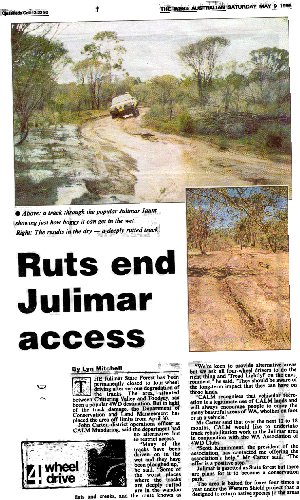 Article from West Australian May 9 1998