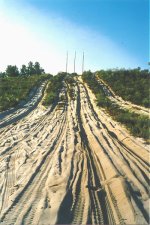 View of tracks going up the hill (Click here)