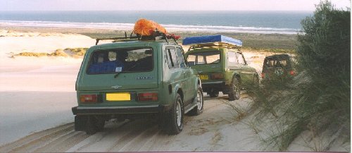 Leaving Yeagerup Dunes heading towards the beach 