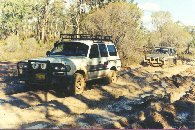 Cruiser recovering a Daihatsu