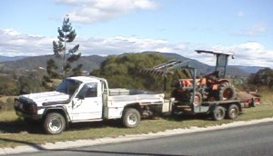 My Nissan with it's usual 3 tonne load!