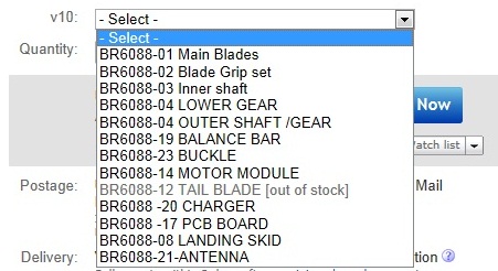 ckkoy ebay parts list for br6088