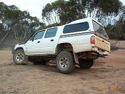 My Hilux working it's suspension!