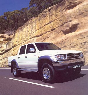 White Toyota Hilux SR5 Turbo Diesel