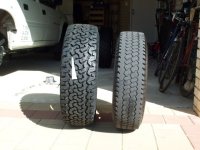 Comparison of tyre size