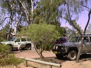 Parking at the Cave (before my car rolled into the tree)