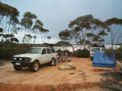 Camping at Lake Johnson. The big photo is on the day 1 page!