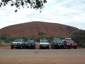 All vehicles at Ayers Rock!