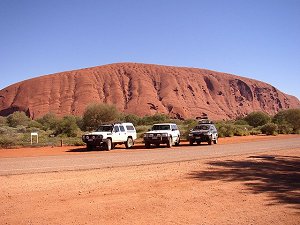 All vehicles at Ayers Rock!