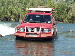 Dwayne's Pajero, "the Big Red Car", Ivanhowe Crossing, Kunnunarra