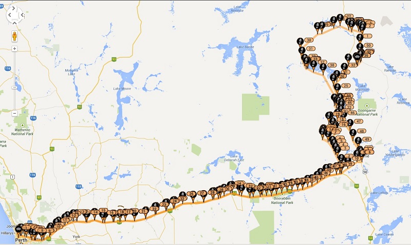 Waypoints from Spot GPS tracking