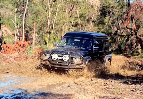 Pete proving the Nissan has got what it takes too!