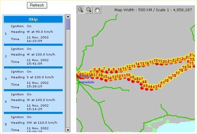 Trace image from Smarttrack